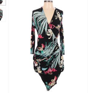Jennifer Lopez I Floral Bodycon Mini Dress (XS)